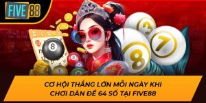 Cơ Hội Thắng Lớn Mỗi Ngày Khi Chơi Dàn Đề 64 Số Tại Five88